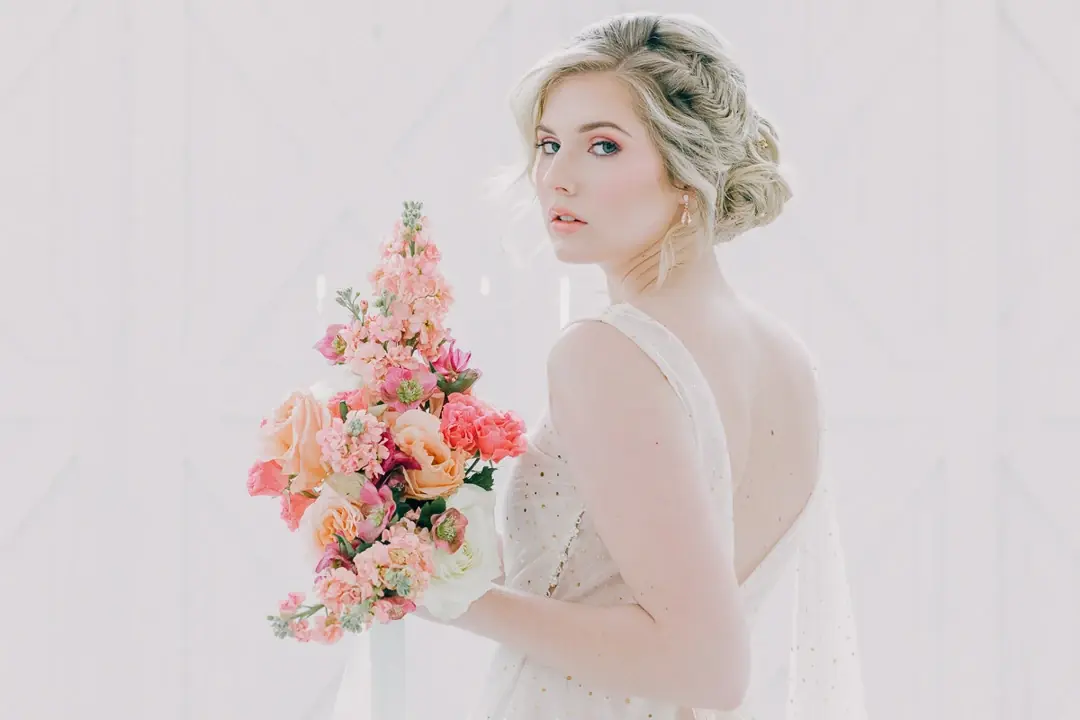 Portrait mariée douceur The Nest Ruth Farms - Photographe destination wedding