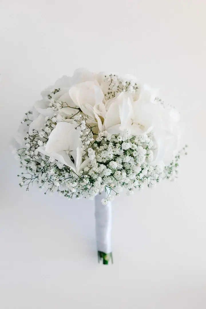 Mariage luxe Monaco - Bouquet mariée gypsophile