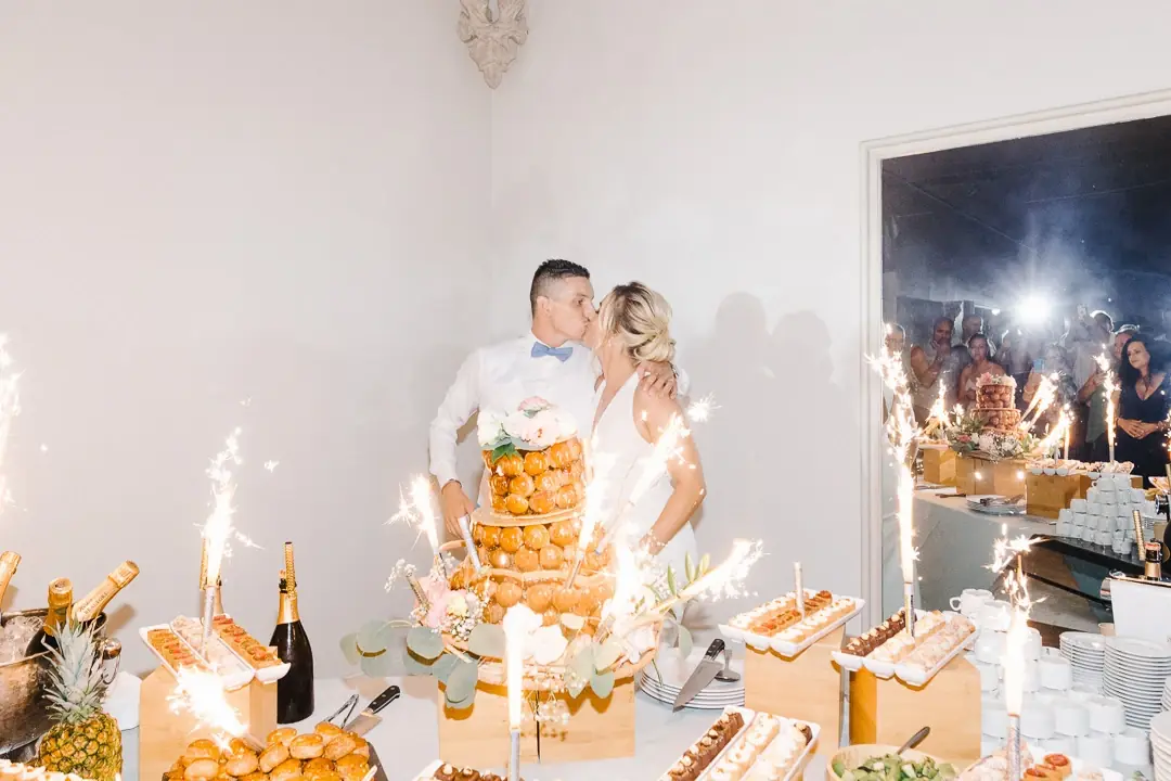 Photographe mariage - Pièce montée choux fontaines