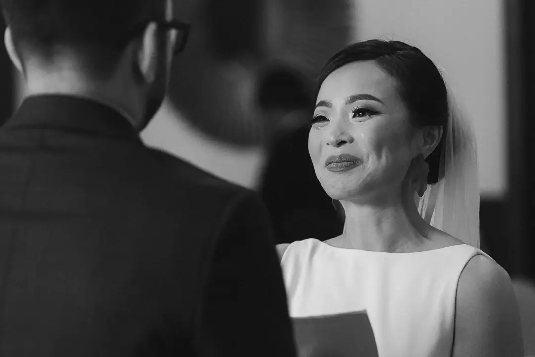 Wedding photography - Émotion mariée larmes joie