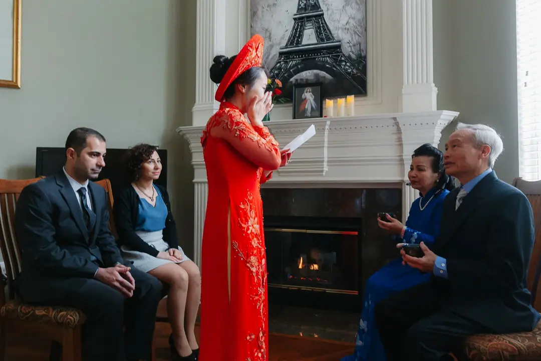 Reportage mariage - Émotion mariée discours famille Dallas