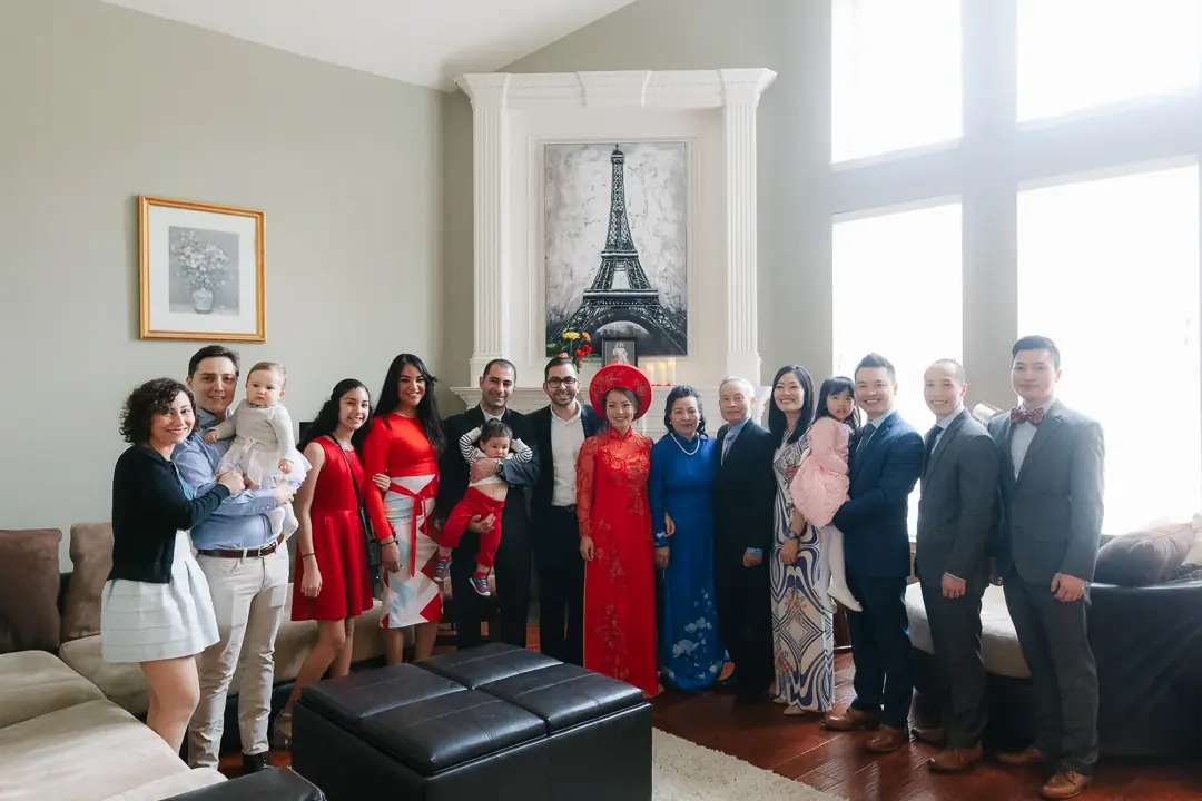 Destination wedding Dallas - Photo groupe famille tradition