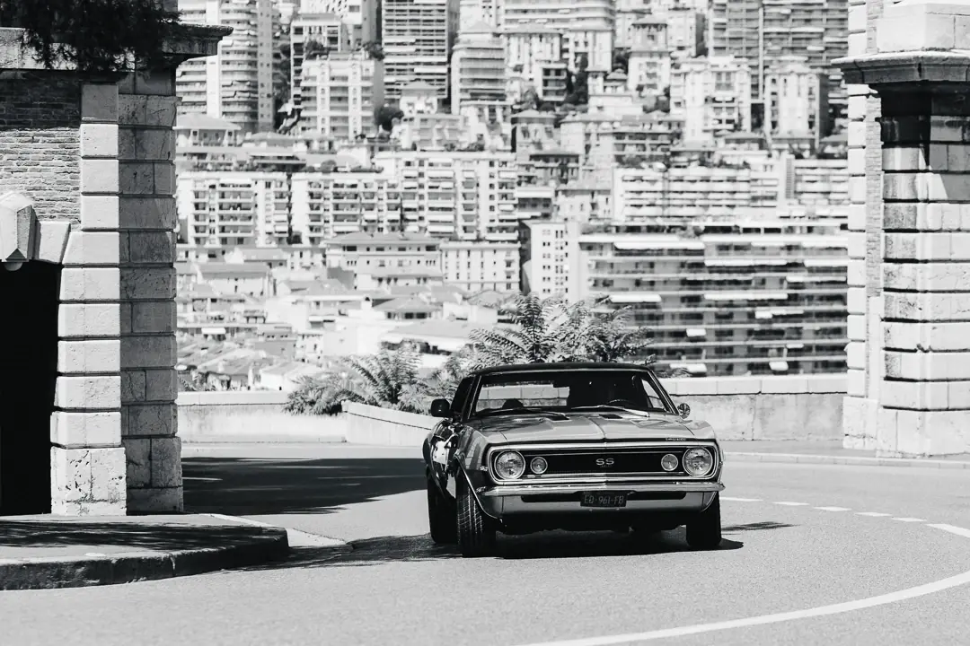 Mariage Monaco photographe - Chevrolet Camaro vintage