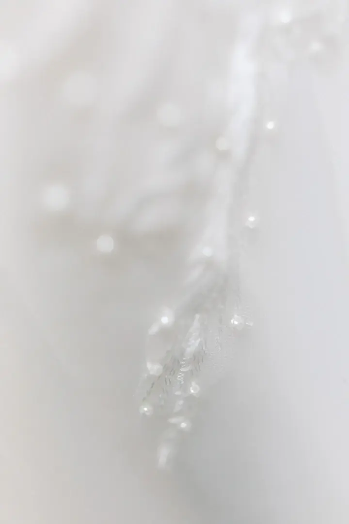 Reportage mariage - Texture dentelle robe mariée macro